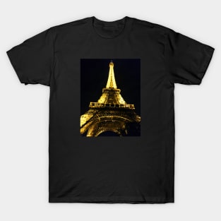 Eiffel tower, Paris by night T-Shirt